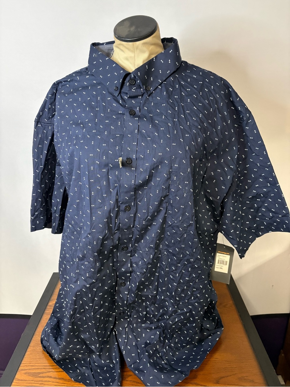 Johnny Bigg navy casual button down
